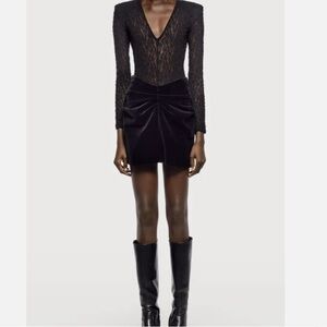 Zara Elegant Black Mini Skirt